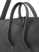 Load image into Gallery viewer, Wednesday frrry bag. black. handles. strong attachment. made to last. sustainable.
