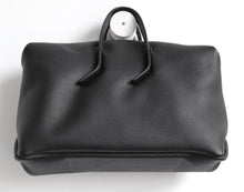 Load image into Gallery viewer, Wednesday frrry bag. black. chrome-free leather. bottom view.
