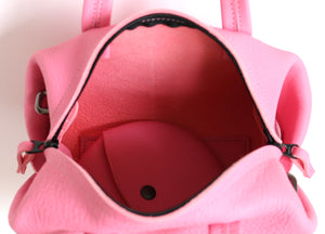 frrry mini moon pink leather bag inside view