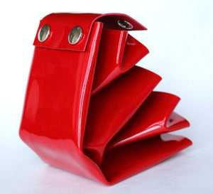 frrry patent red a4wallet
